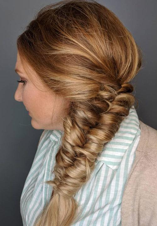  The Fishtail Side Braid