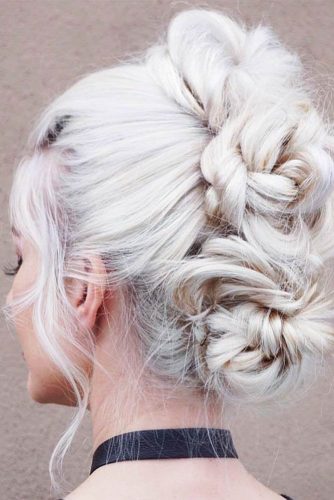 Three Braided Mohawk Buns #mohawk #braids #bun