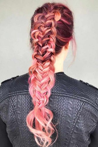 Unbelievable Twisted Edge Fishtail #longhair #braids #fauxhawk