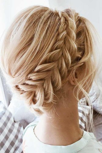 Updo Braids Styles Halo #braids #updo