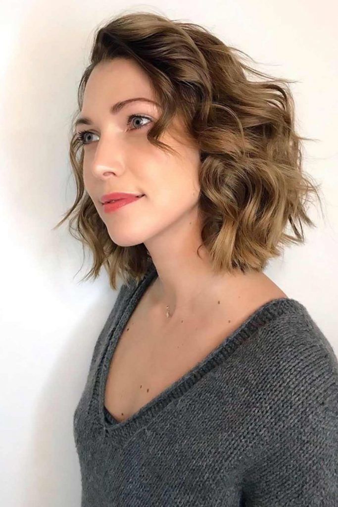 Wavy Layered Bob #bob #layeredhair