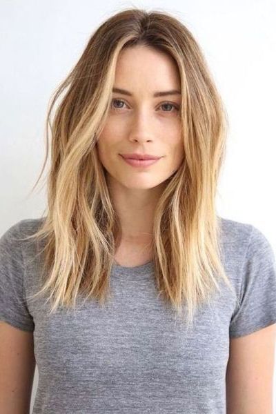 Wavy Shoulder Length Hairstyle