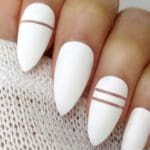 white-almond-shaped-nails