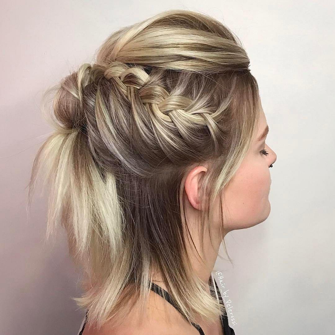 29 Swanky Braided Hairstyles To Do On Short Hair