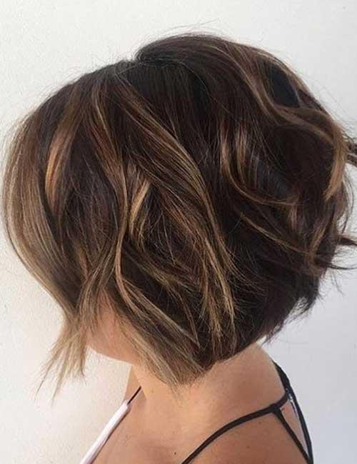 16. Stacked Bob With A Subtle Balayage