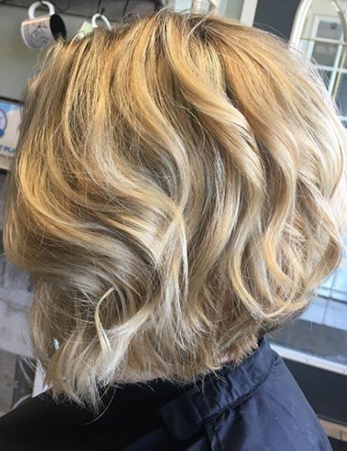 18. Stacked Blonde Hair With Texture