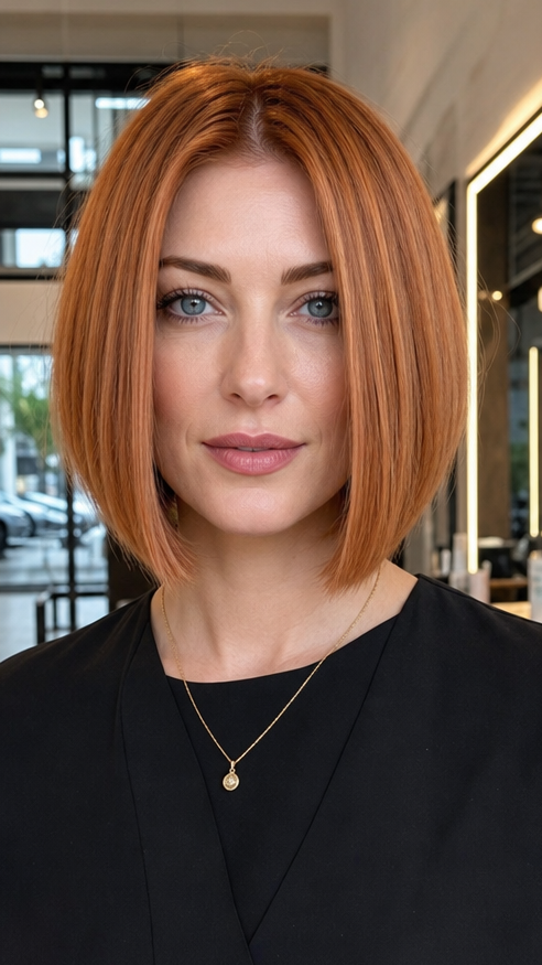Burnished Copper Glow Hair
