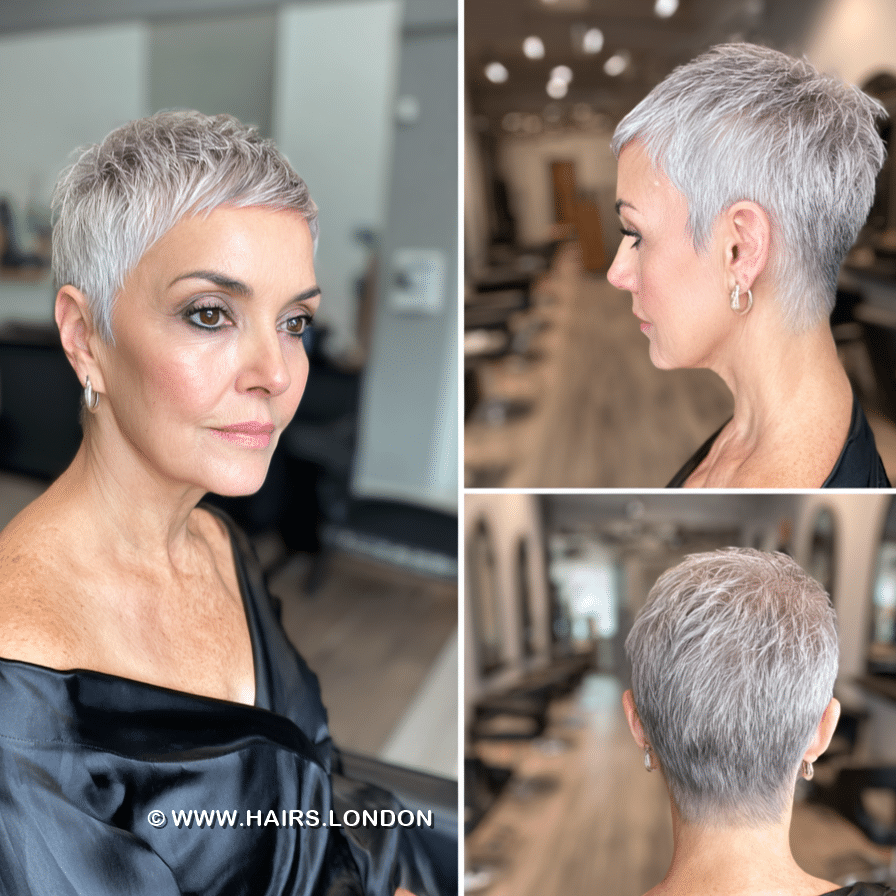 Icy Silver White Hair