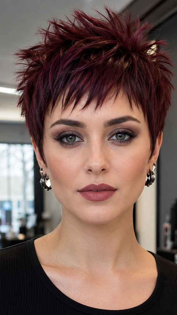 Black Cherry Burgundy Hair