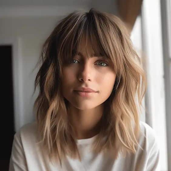 37 Stunning Looks for Medium Hair with Bangs