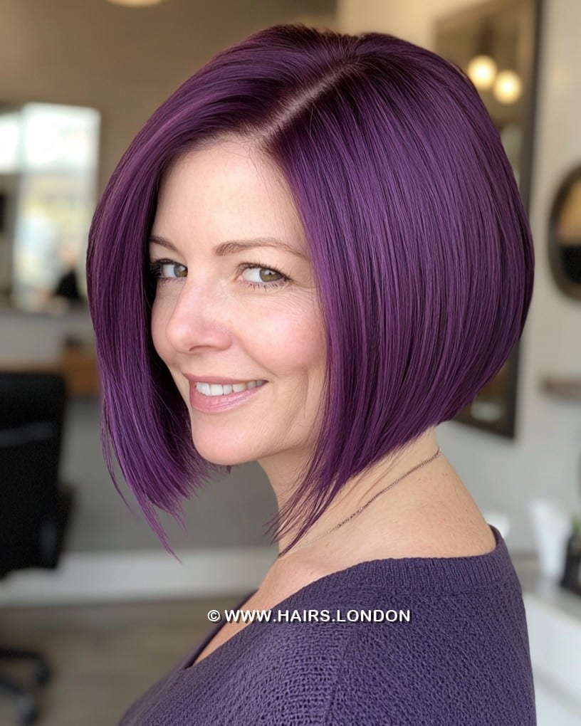 Deep Violet Purple Hair
