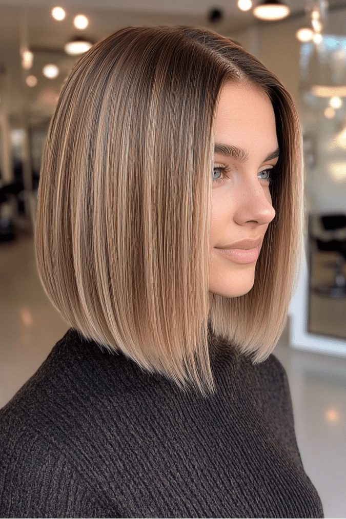 Honey Beige Balayage Hair