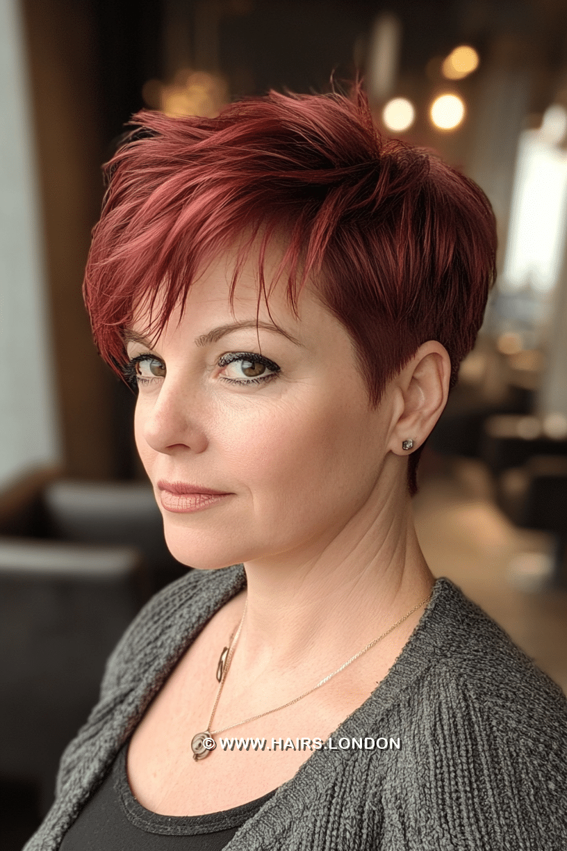 Vibrant Ruby Red Hair