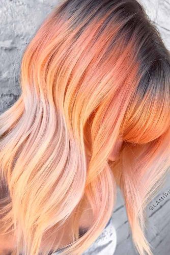 Amazing Peach Hair