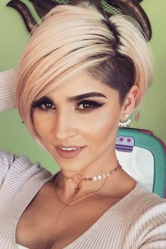 Asymmetrical Pixie With Undercut #undercutpixie #pixiehaircut #undercut #haircuts