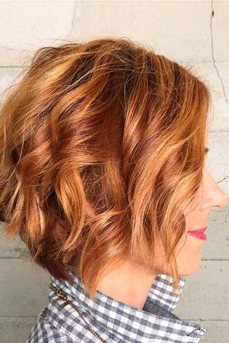 Auburn Stacked Layered Bob Shorthaircuts Bobhair Hairs London