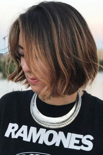 Balayage Bob Brunette