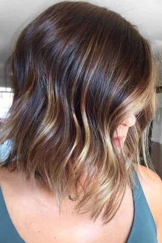 Balayage Bob Dark Hair