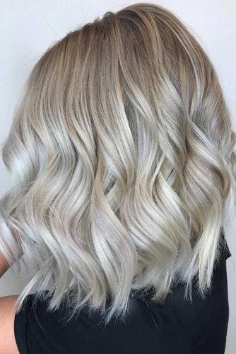 Balayage Lob Blonde Silk