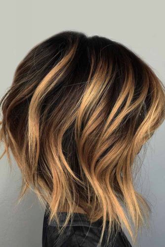 Balayage On Wavy Lob #hairstylesforthinhair #hairstyles #thinhair #hairtype #mediumhair