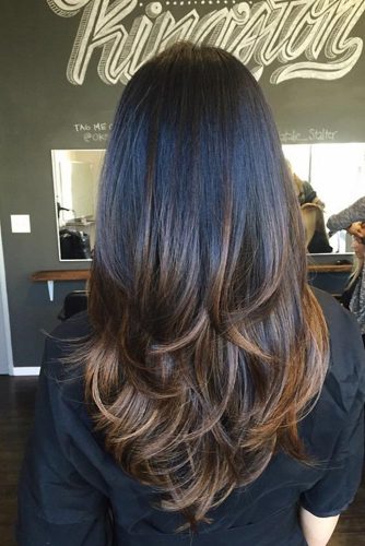 Beautiful Layered Straight Hair