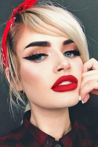 Best Makeup Ideas with Red Lipstick picture 1