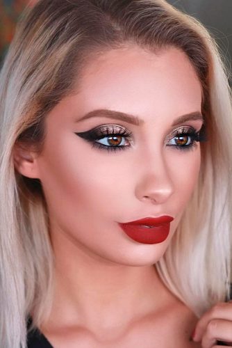Best Makeup Ideas with Red Lipstick picture 6