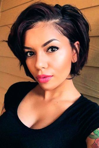 Black Layered Pixie-Bob #shorthaircuts #pixiebob #layeredhaircut #haircuts