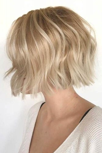 Blonde Balayage Blunt Bob