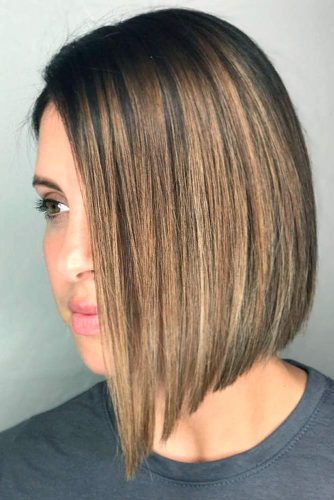 Blonde Highlights for Dark Hair #brownhair #bobhairstyles