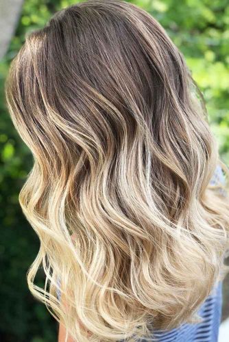 Blonde Ombre Hair Ash Brown #blondehair #brunette #ombre