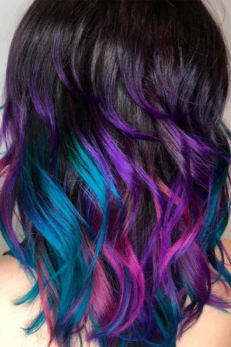 Blue Purple Balayage Picture2 Hairs London