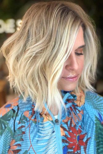 Bob Haircut with Highlights #wavyhair #blondehair #highlights #bob