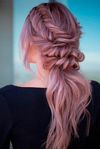 Braided Ponytaile #ponytailhairstyles #braidedhairstyles