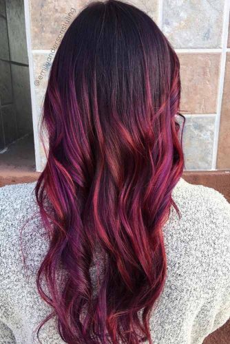 Brown Red And Purple Ombre Hair Purpleombre Redo Hairs London