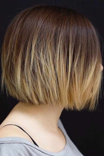 Brown To Wheat Hair #shortombrehair #hairstyles #shorthair #bobhaircut #wheatcolor