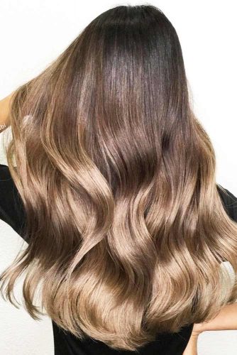 Brunette to Dark Blonde Ombre #blondehair #brunette #ombre