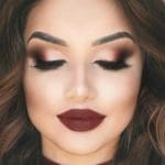 burgundy-lipstick-matte-makeup-ideas-to-try-this-s