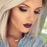 burgundy-lipstick-matte-makeup-ideas-to-try-this-s