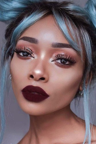 Burgundy Lipstick Matte Makeup Ideas to Try This Season picture 3