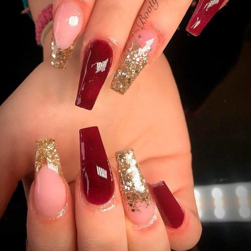 45 NEWEST BURGUNDY NAILS DESIGNS