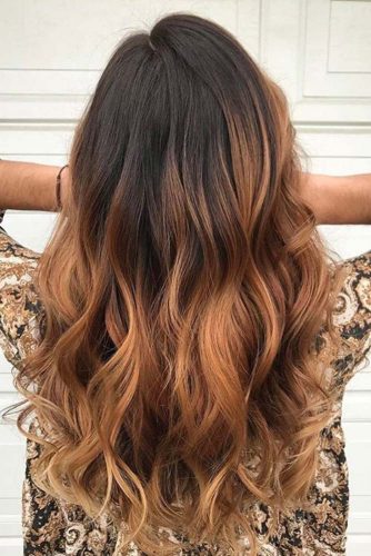 Caramel Ombre Hair Color for Brunettes picture 3