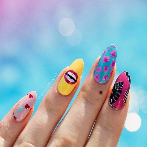 Colorful Eye-Catchy Almond Nails to Make Your Look Bright Picture 3