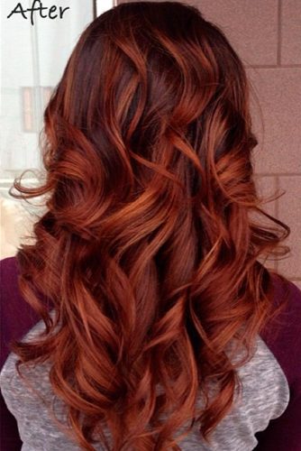 Copper Brown Ombre Hair picture 3