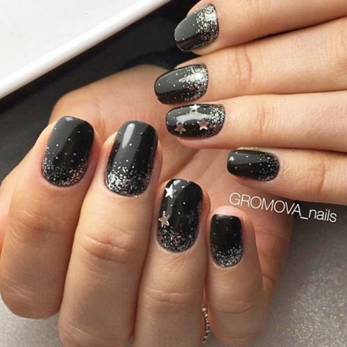 Cute Black and Silver Nails Designs picture 1