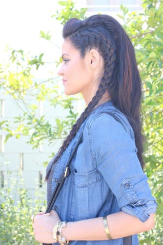 Cute Braids and Bubble Ponytail for Long Hair picture 4