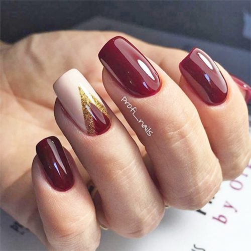 Cute Burgundy Nail Designs picture 1