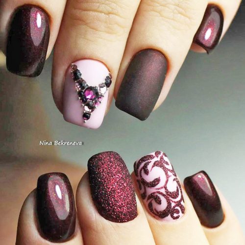 Cute Burgundy Nail Designs picture 2