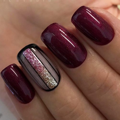 Cute Burgundy Nail Designs picture 6