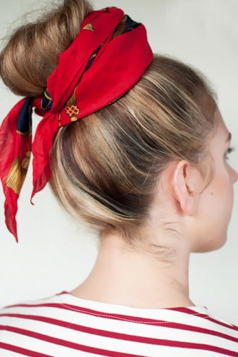 Cute Hairstyles with Scarves picture 2